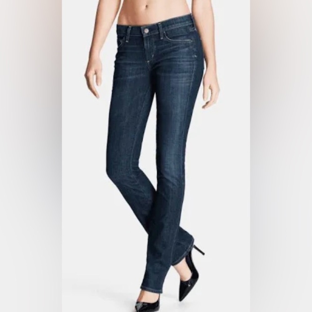 CITIZENS OF HUMANITY Sz 30 Ava Dark Blue Straight-Leg Jeans NEW WITH TAGS